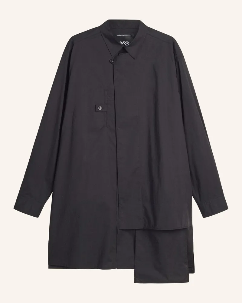 Y-3 Y-3 Adaptive Baumwollhemd schwarz Schwarz
