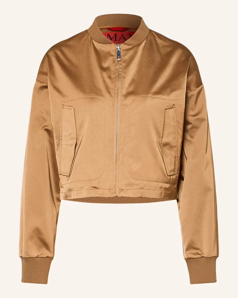 MAX&Co. Satinblouson Svelto braun Cognac