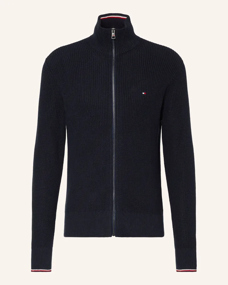 Tommy Hilfiger Strickjacke blau Dunkelblau
