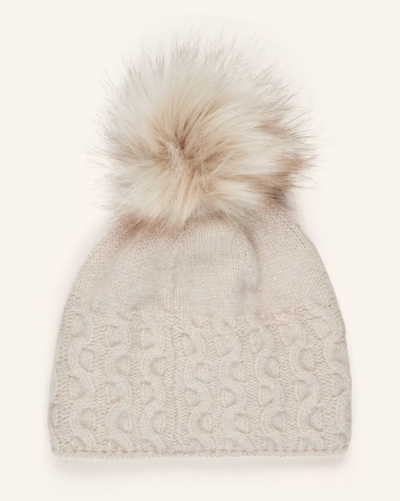Capo Mütze Mit Cashmere beige Beige