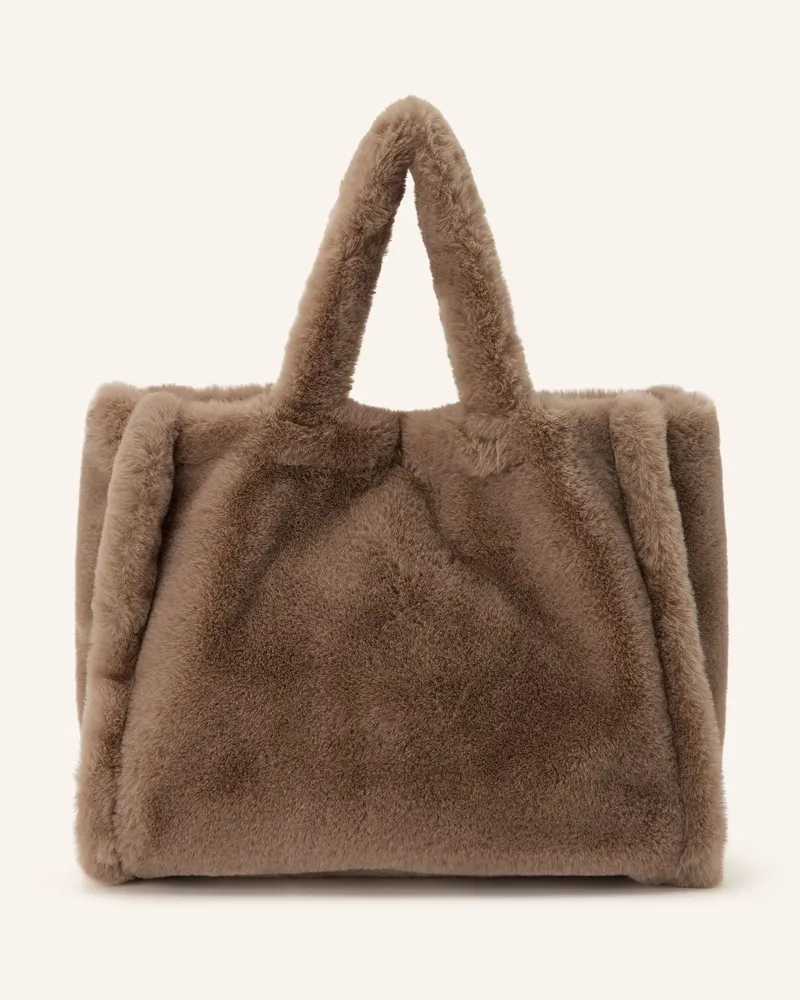 RINO & PELLE Kunstfell-Shopper Daan beige Beige