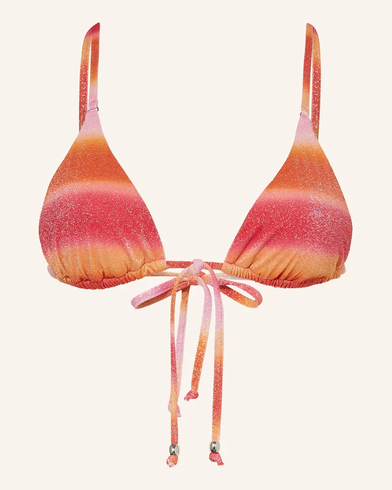 Seafolly Australia Triangel-Bikini-Top SPECTRUM mit Glitzergarn Pink