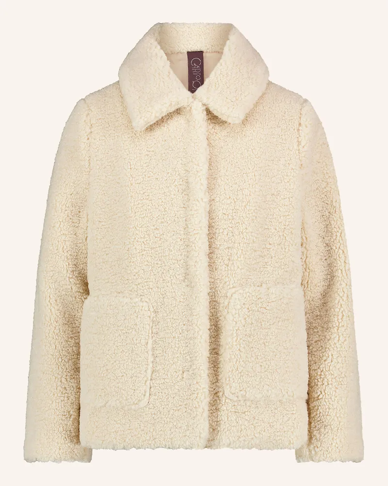 Cartoon Teddyfell-Jacke beige Beige