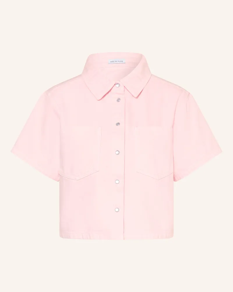 Mrs & HUGS Jeansbluse Weiss