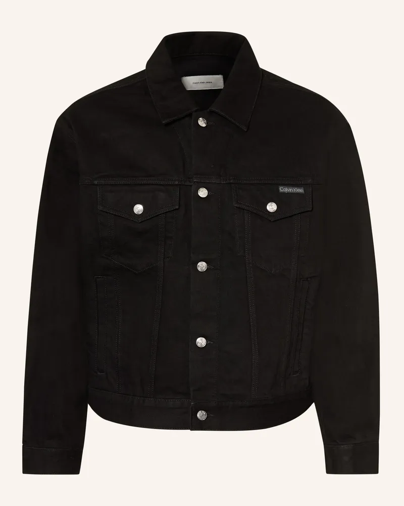 Calvin Klein Jeansjacke schwarz Jw4