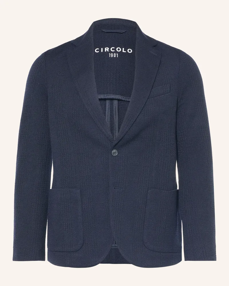 CIRCOLO 1901 Jerseysakko Slim Fit blau Dunkelblau