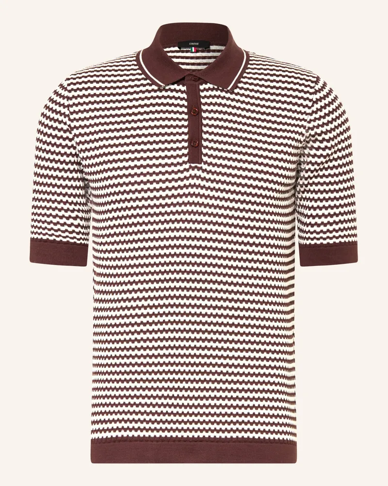 cinque Strick-Poloshirt CIFLAVIEN Dunkelbraun
