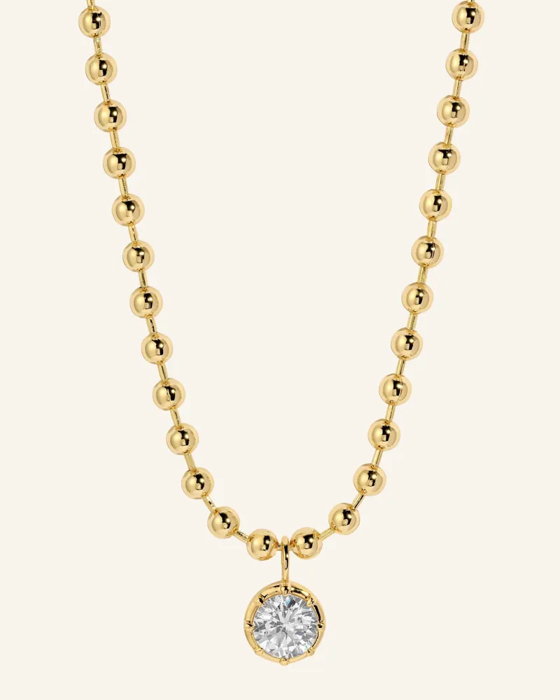 Lili Claspe Ketten Cleo Ball Chain By Glambou gold Gold