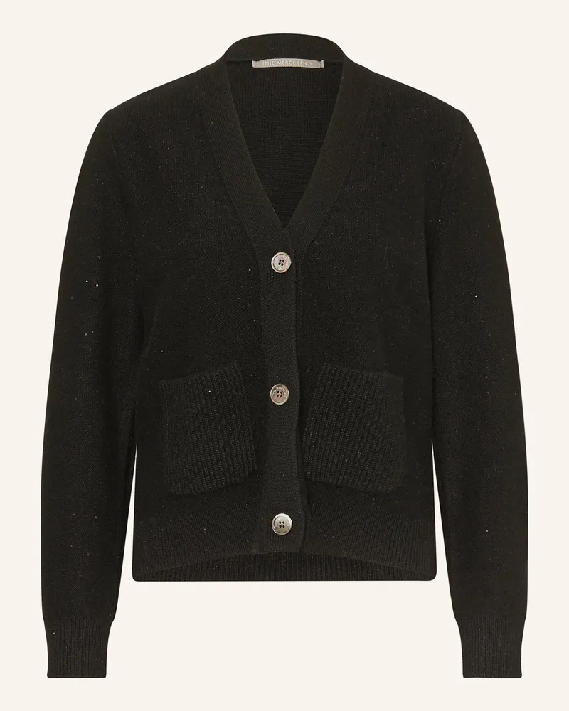 (THE MERCER) N.Y. Strickjacke aus Cashmere mit Pailletten Schwarz