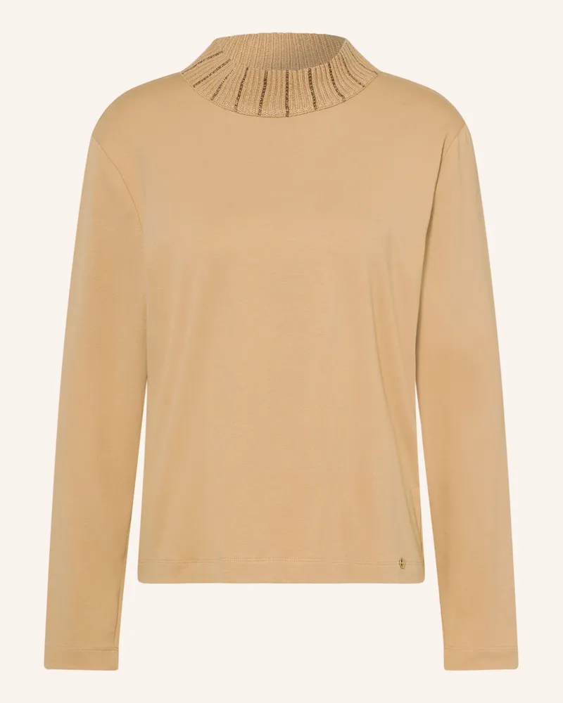 Marc Cain Longsleeve Mit Schmucksteinen braun 620
