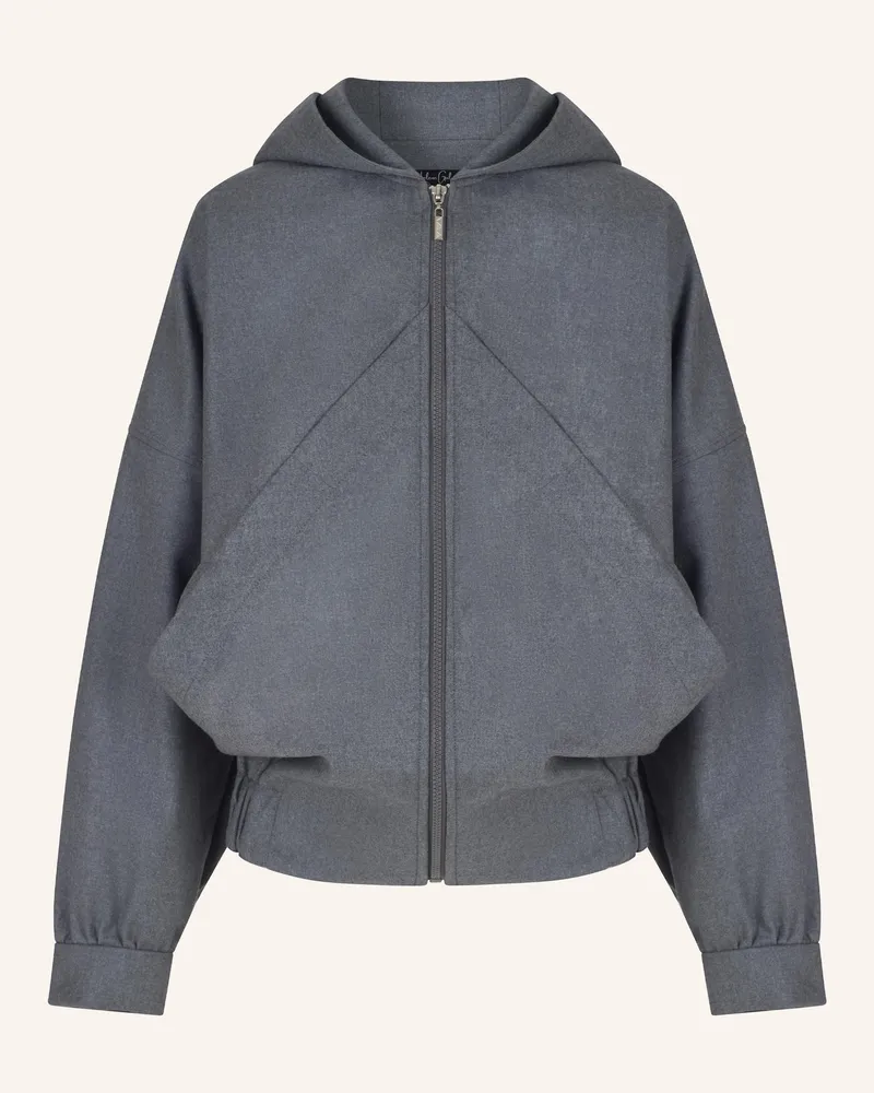 Helene Galwas Blouson Jacke Mit Kapuze Luna grau Grau