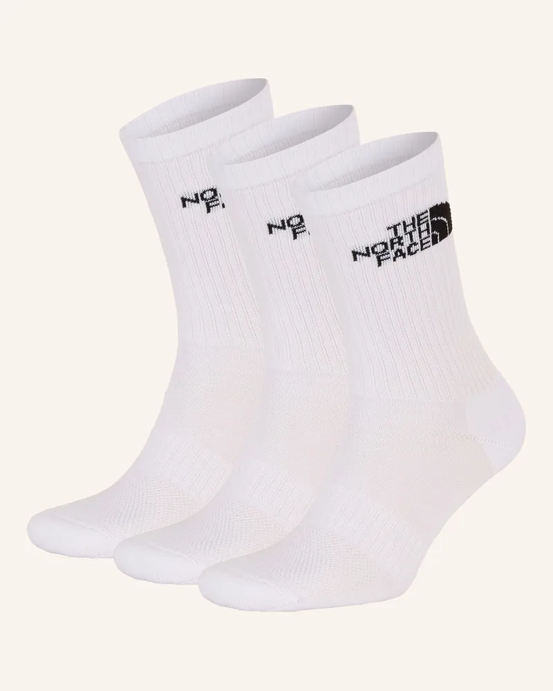 The North Face 3er-Pack Sportsocken Multi Sport Cush Crew weiss Fn4