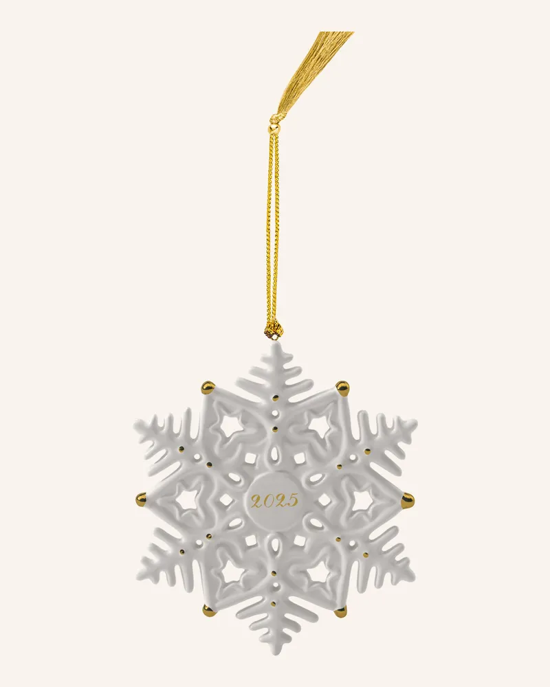Villeroy & Boch Ornament Schneeflocke 2025 CHRISTMAS CLASSICS Weiss