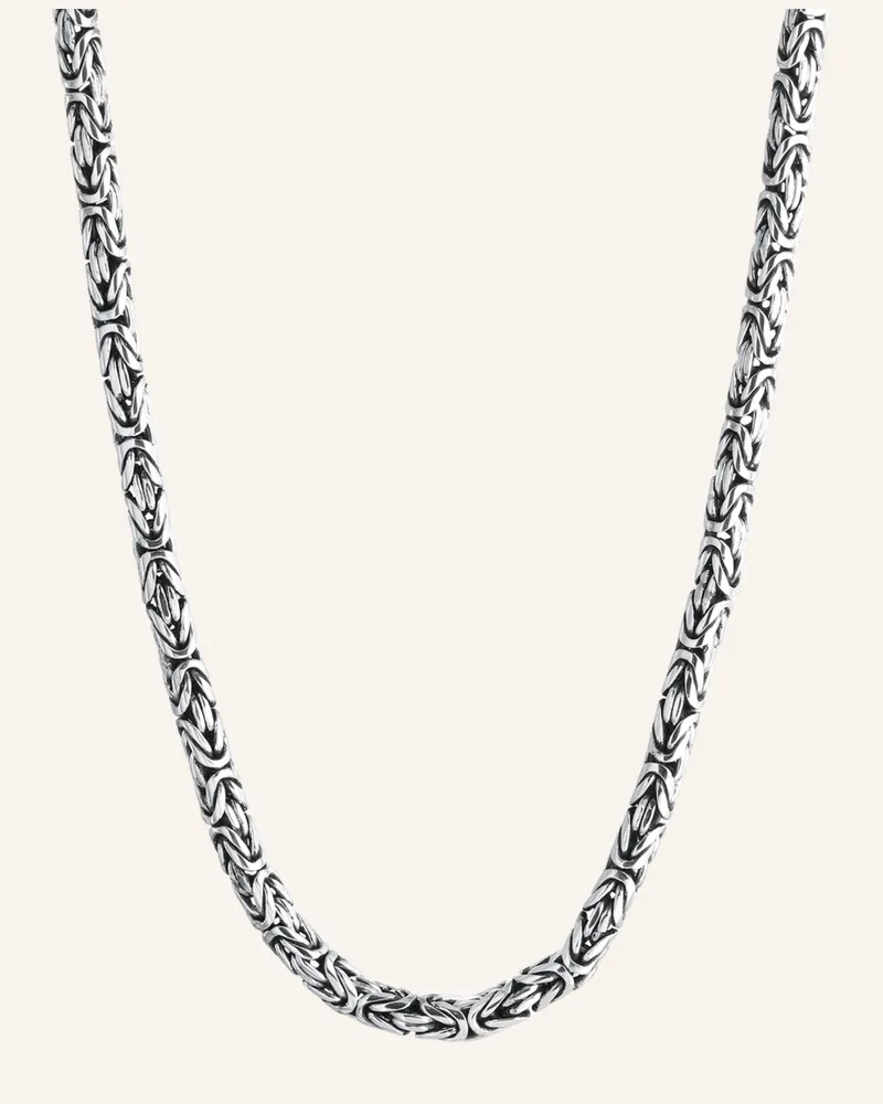 KUZZOI Halskette silber Silber