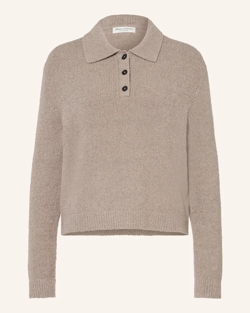 Marc O'Polo Strick-Poloshirt beige Taupe