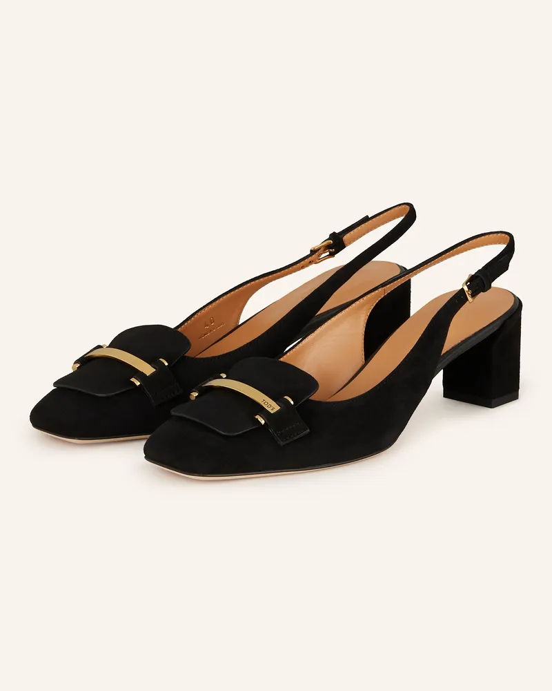 TOD'S Slingpumps schwarz Schwarz