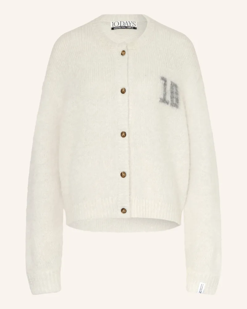 10Days Strickjacke Mit Alpaka weiss Ecru