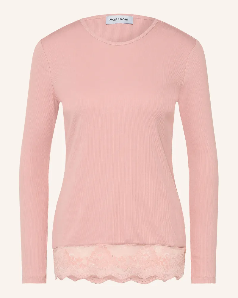 More & More Longsleeve Mit Spitze rosa Rosé