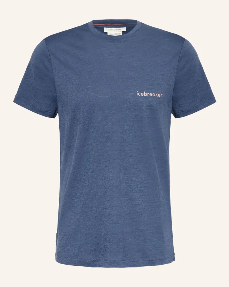 Icebreaker T-Shirt Aus Merinowolle blau Blau