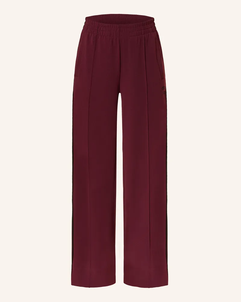MARC AUREL Marlenehose mit Galonstreifen Dunkelrot