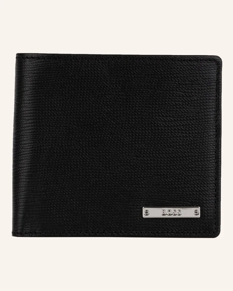 HUGO BOSS Saffiano-Geldbörse GALLERYA Schwarz