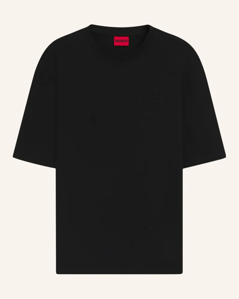 HUGO BOSS T-Shirt DLEEK_IN Relaxed Fit Schwarz