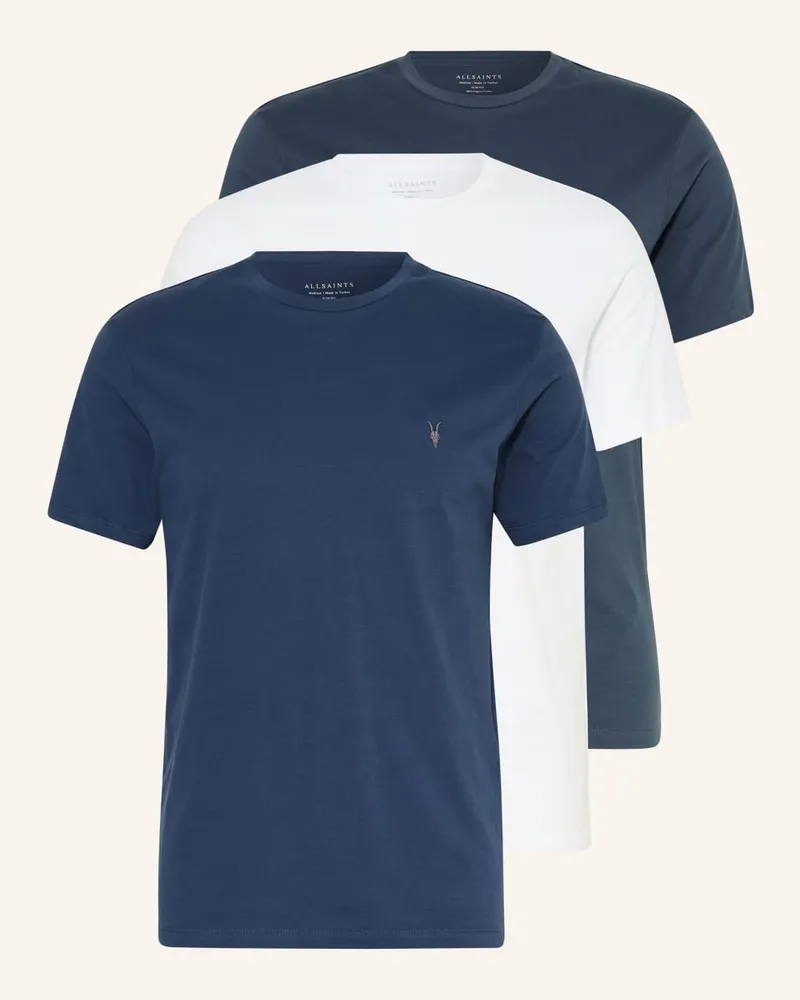 AllSaints 3er-Pack T-Shirts TONIC Weiss