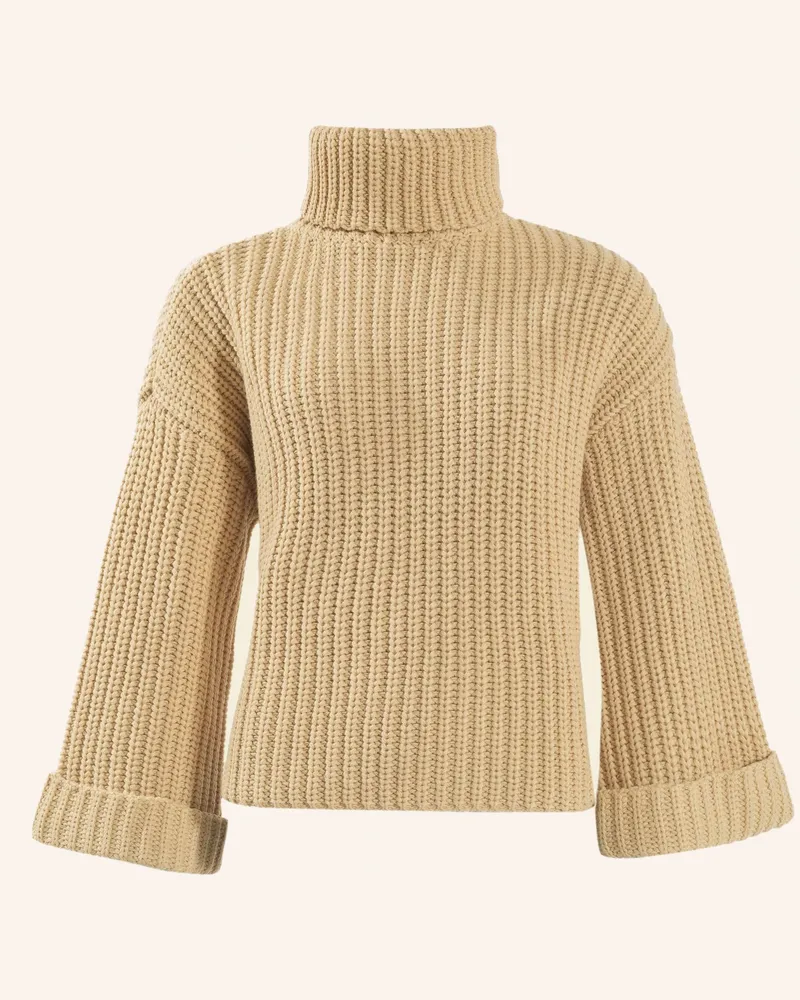 ADLYSH CHUNKY ROLLKRAGEN PULLOVER Beige
