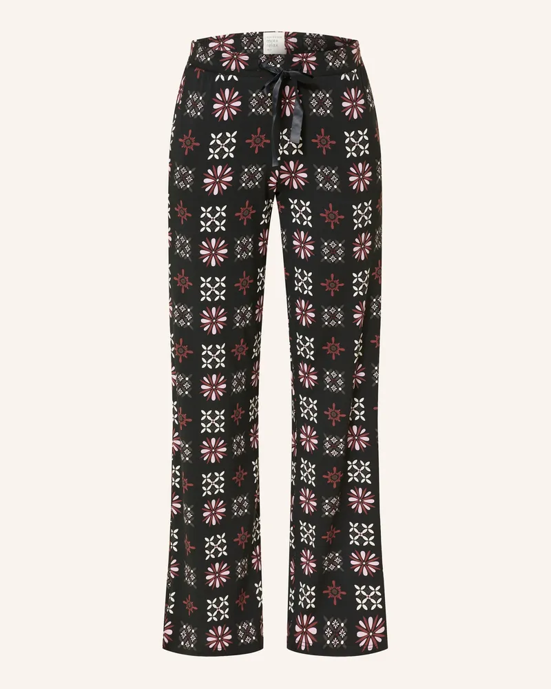 Schiesser Schlafhose Mix+Relax schwarz Schwarz