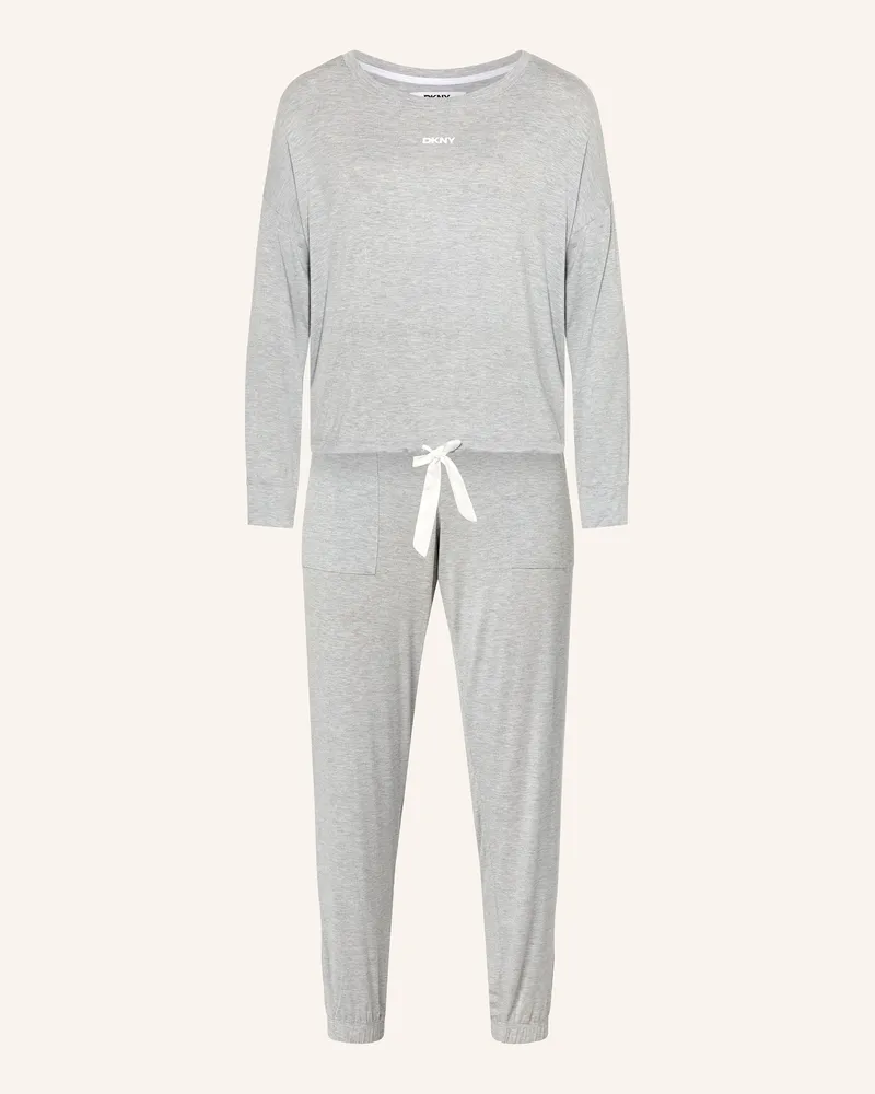 DKNY Schlafanzug FITS THE VIBE Hellgrau
