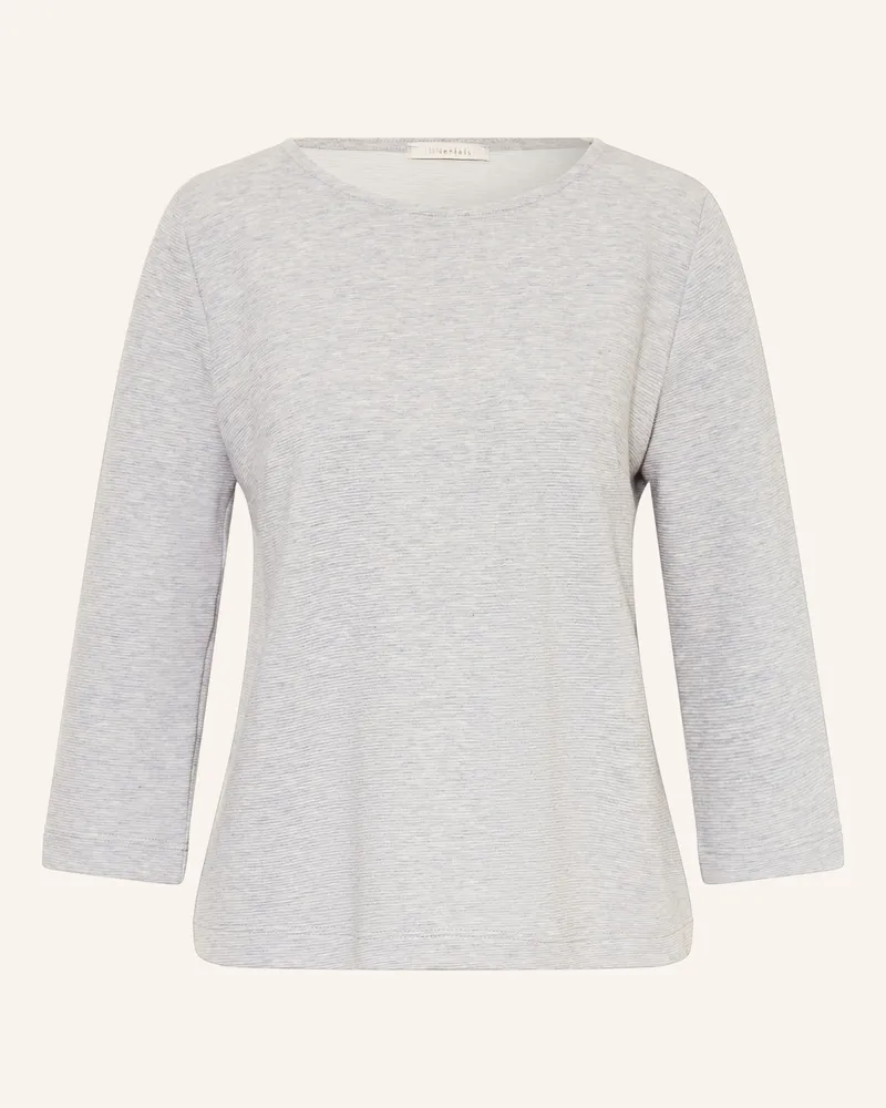lilienfels Shirt mit 3/4-Arm Hellgrau