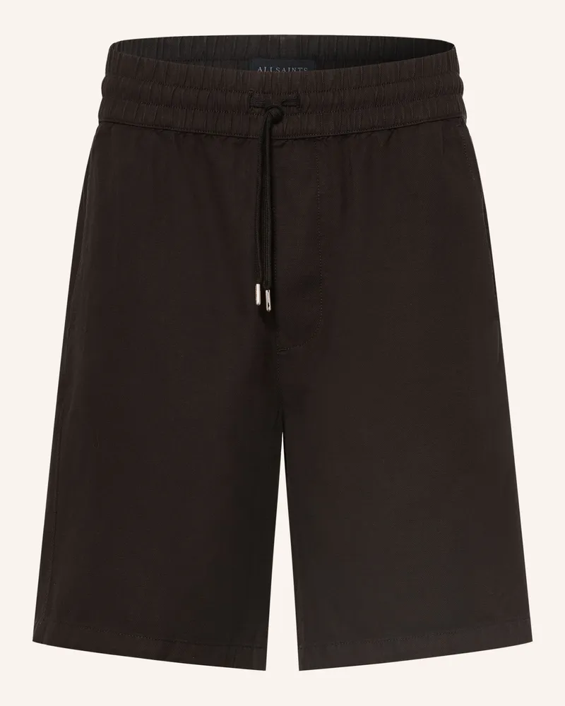 AllSaints Shorts Hanbury Mit Leinen schwarz Schwarz