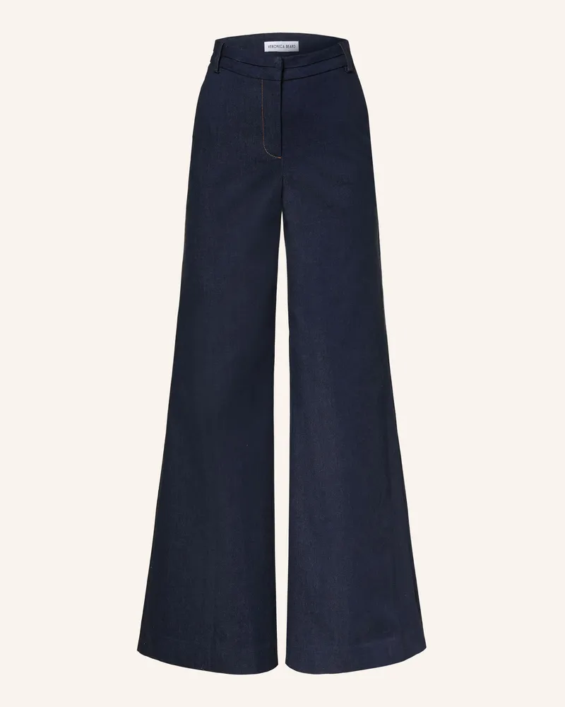 Veronica Beard Wide Leg Jeans Crue blau B0214