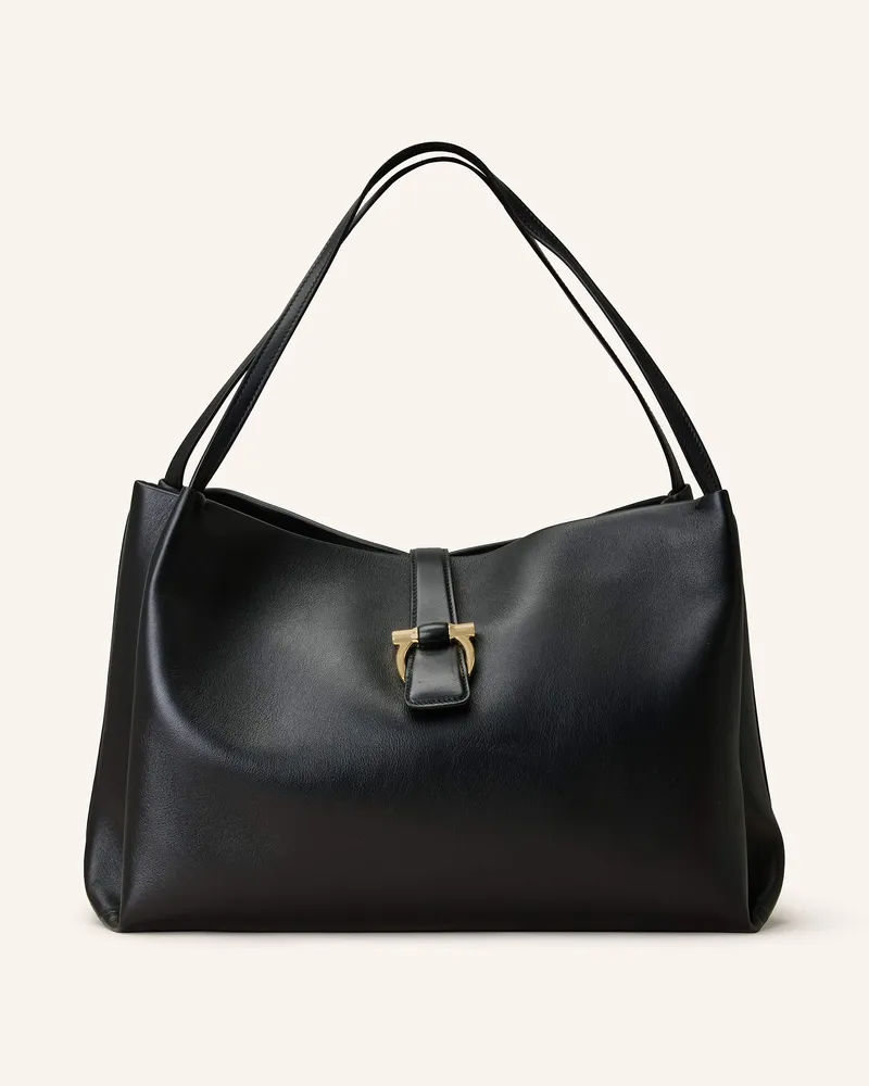 Ferragamo Shopper schwarz Schwarz