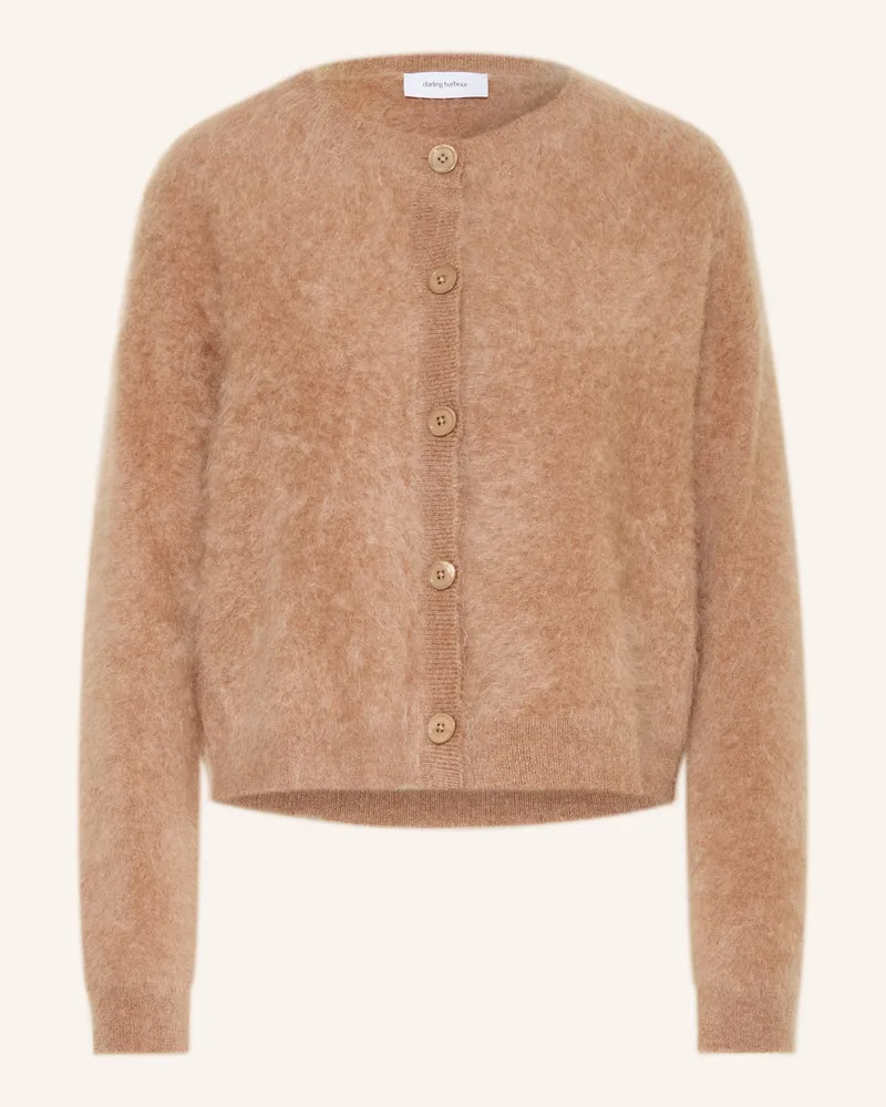 Darling Harbour Strickjacke Aus Cashmere braun Dark