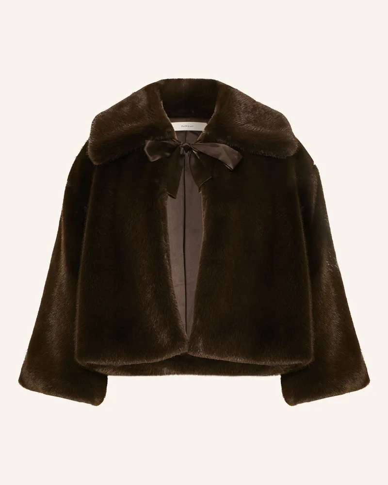 InWear Kunstfell-Jacke Yasminahiw braun Dunkelbraun