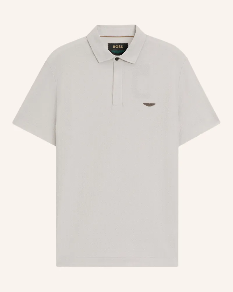 HUGO BOSS Poloshirt L-TRACY_AM-254 Regular Fit Grau
