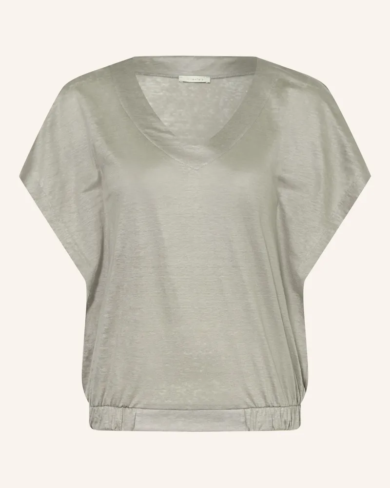 lilienfels T-Shirt Aus Leinen gruen Khaki