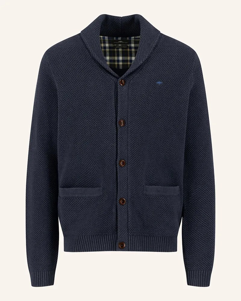 Fynch-Hatton Strickjacke blau Dunkelblau