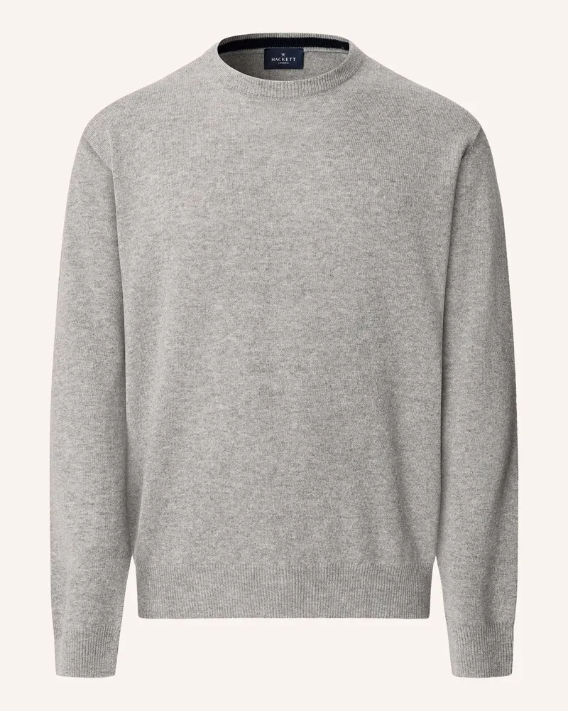 Hackett Pullover MERINO CASH MIX CREW Grau