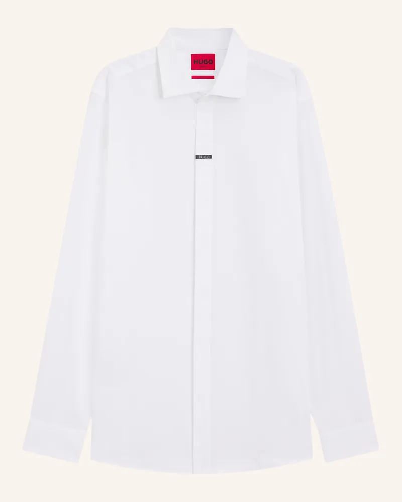 HUGO BOSS Business Hemd Valerio weiss Weiss