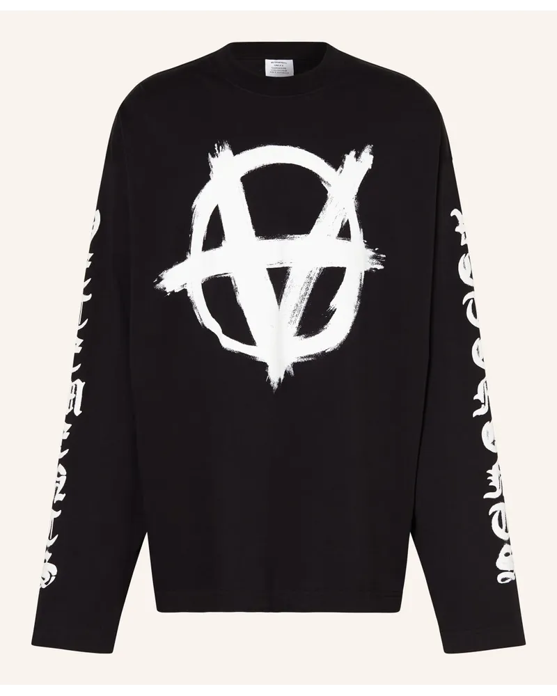 VETEMENTS Longsleeve Schwarz