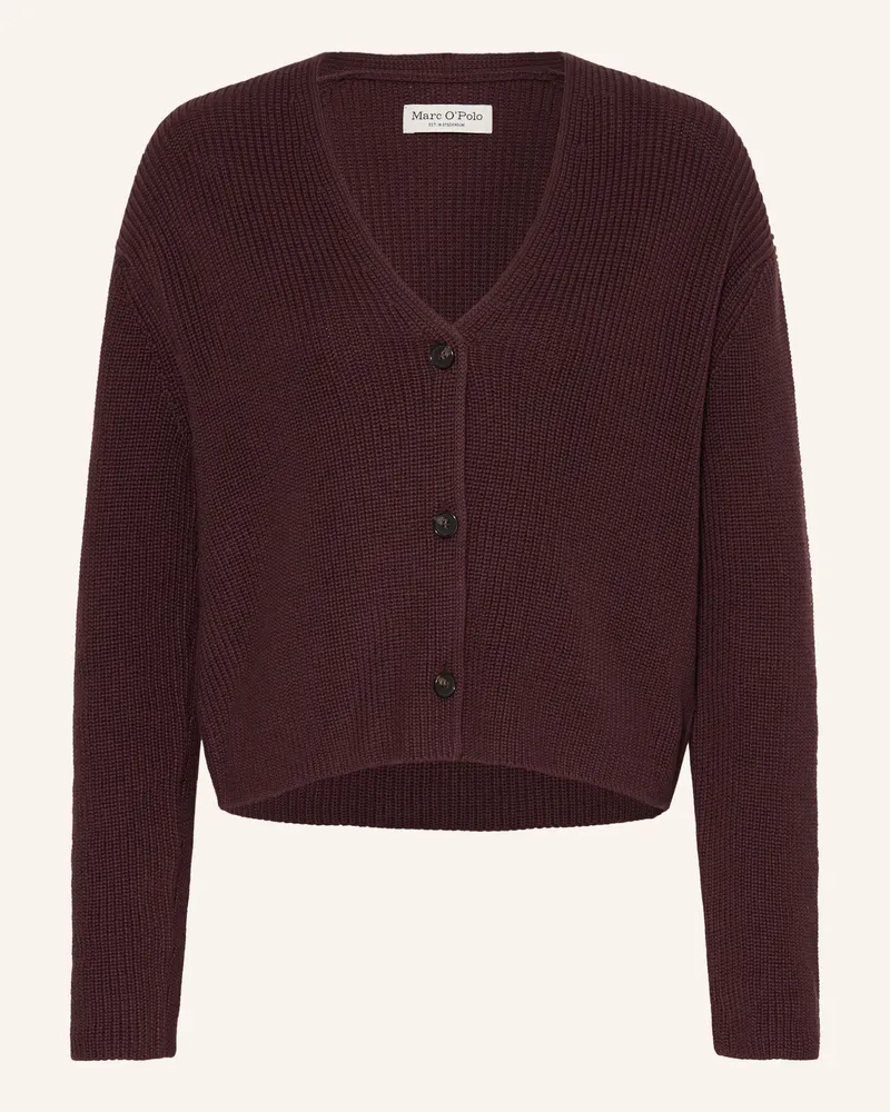 Marc O'Polo Strickjacke rot Dunkelrot