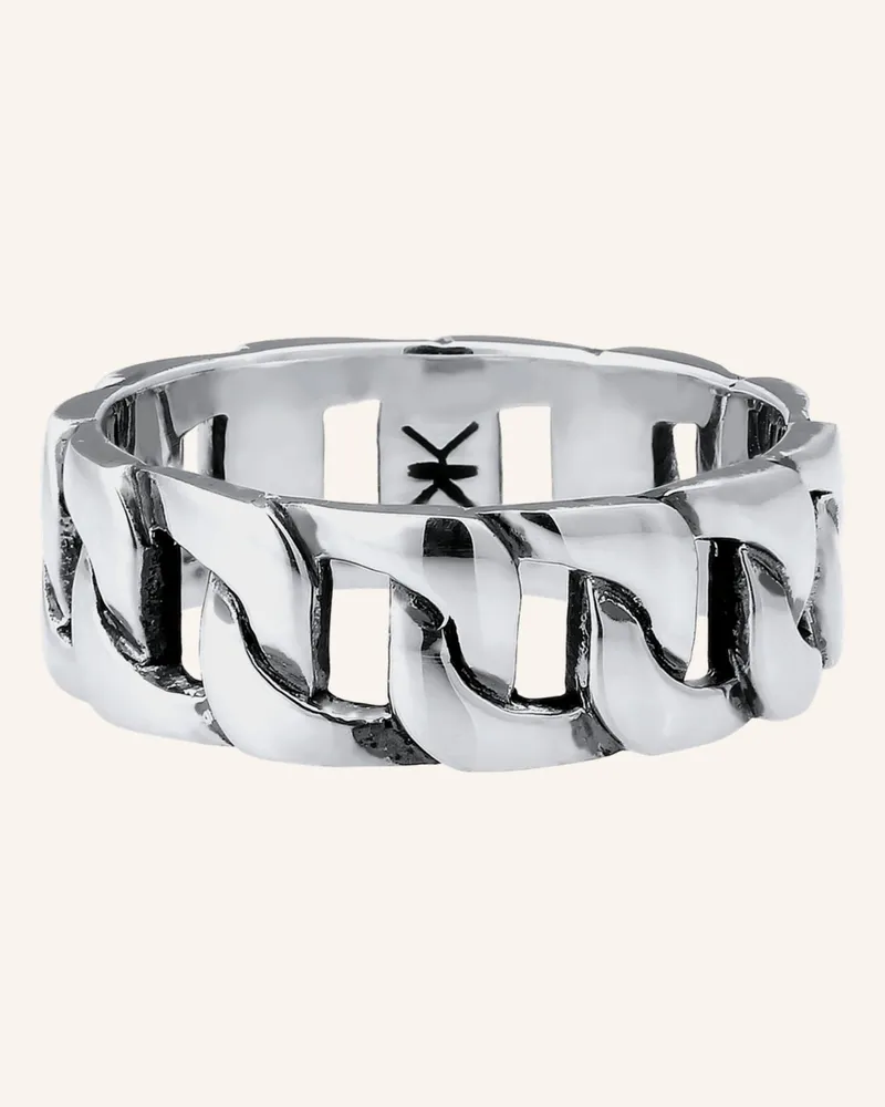 KUZZOI Ring grau Silber