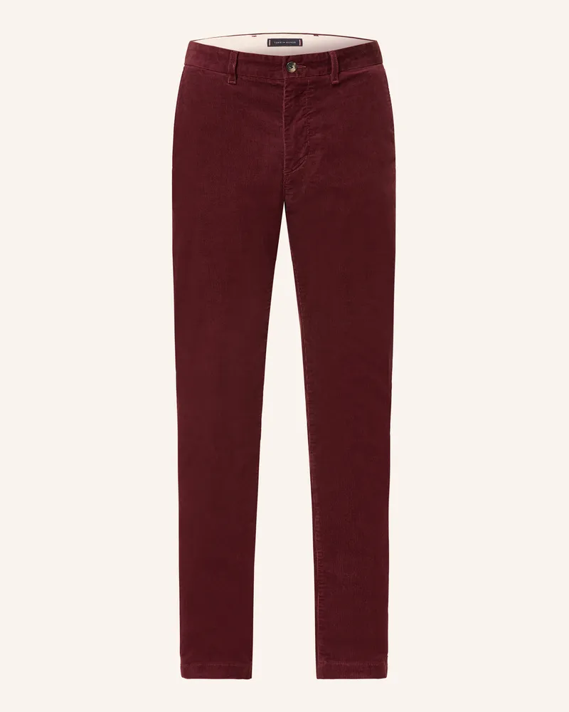 Tommy Hilfiger Cordchino DENTON Straight Fit Dunkelrot