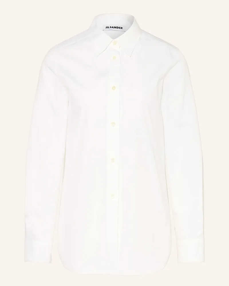 Jil Sander Hemdbluse weiss Weiss