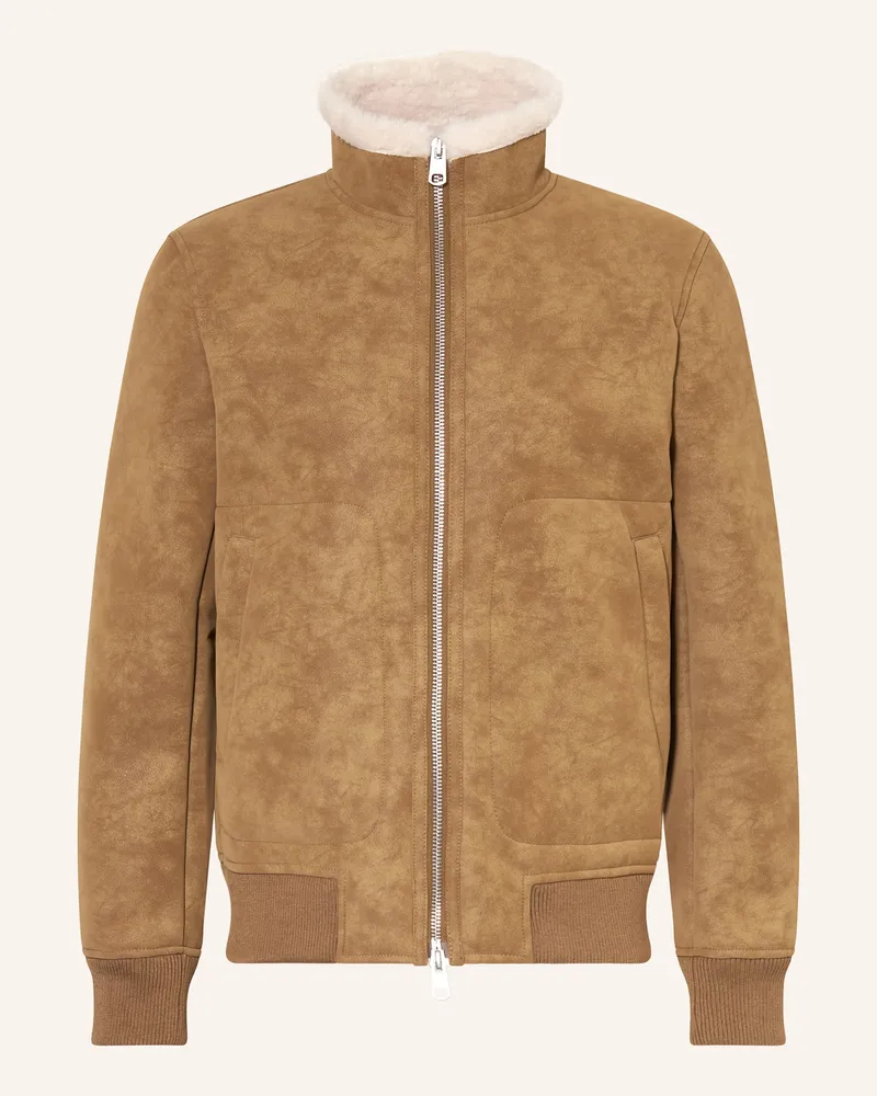 cinque Jacke CITERRY in Lederoptik Camel