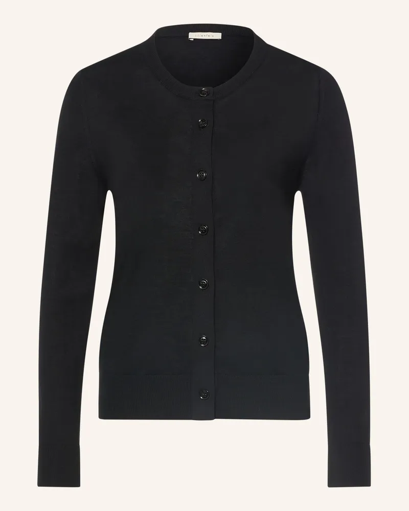 lilienfels Strickjacke Aus Merinowolle schwarz Schwarz