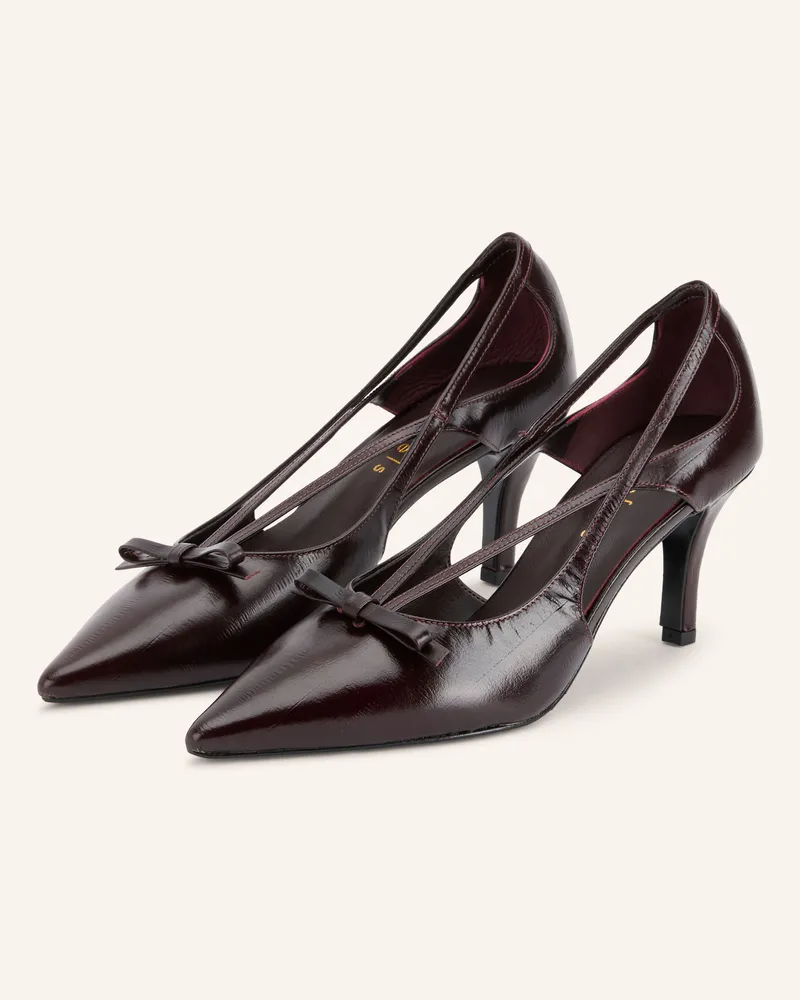 lilienfels Pumps rot Dunkelrot