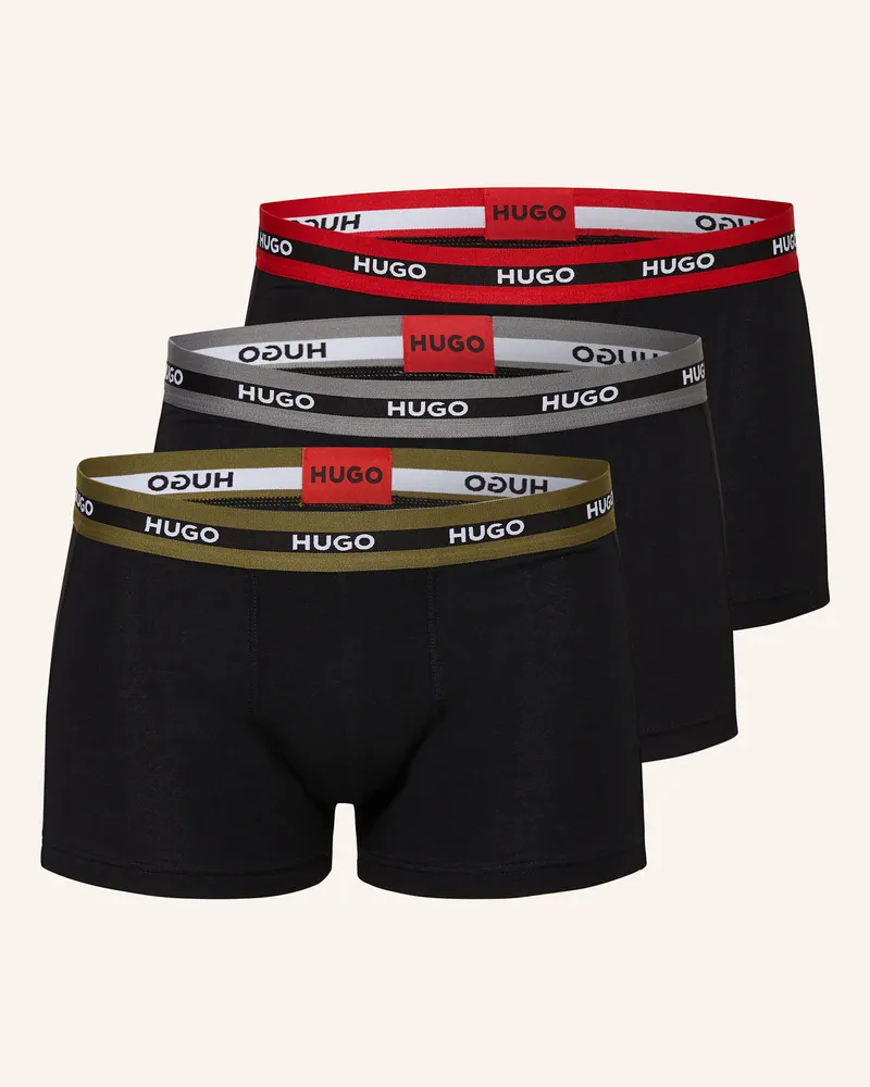 HUGO BOSS 3er-Pack Boxershorts TRIPLET PLANET Schwarz